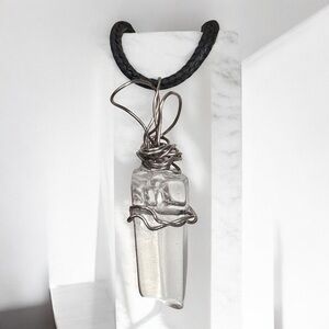 5 For $25💫Wrapped Ice Quartz Pendant